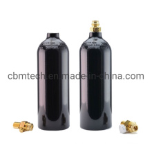 Hot Sale 0.8L Refillable Seamless Paintball CO2 Gas Cylinders with on/off Valve